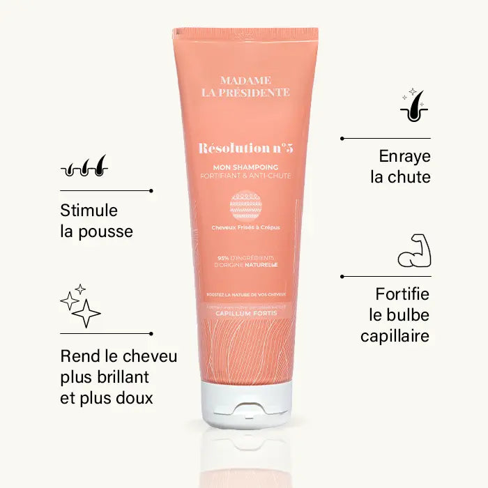 Shampoing anti-chute cheveux crépus